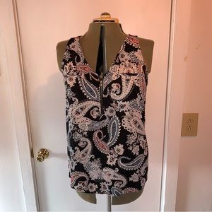 Paisley Mixed Media Top